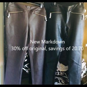 👖BelleFaux  pointe pants with hip zipper NWOT